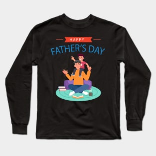 happy fathers day premium gift from son Long Sleeve T-Shirt